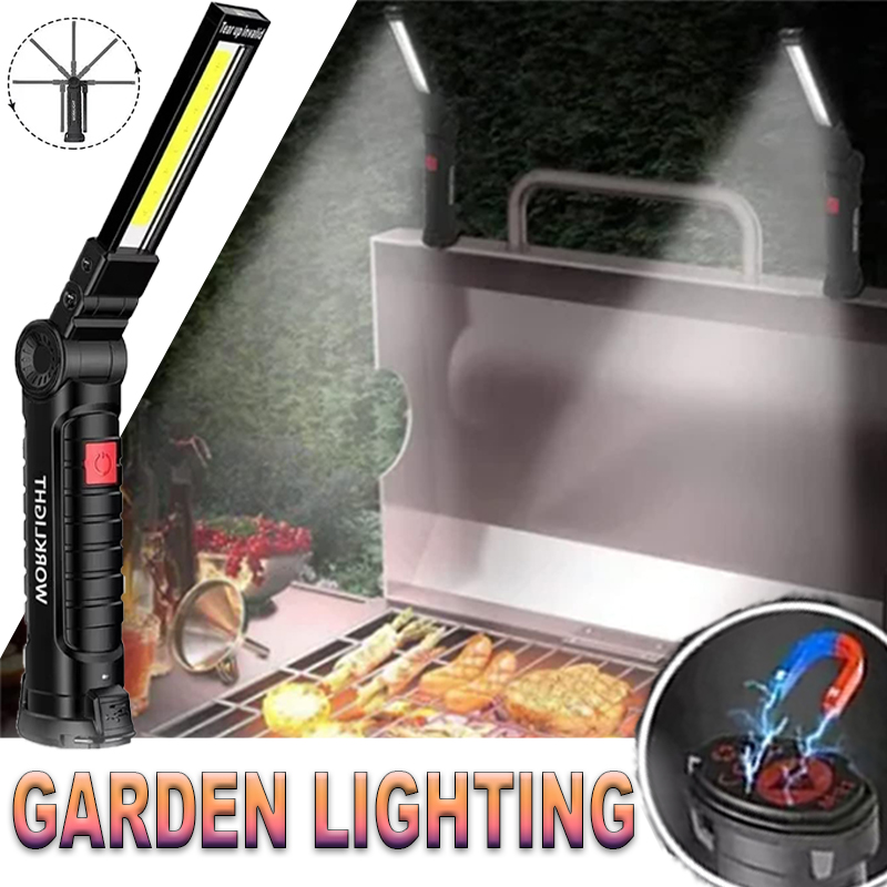 Outdoor Camping Glamping - Lanterna led portátil com gancho magnético,