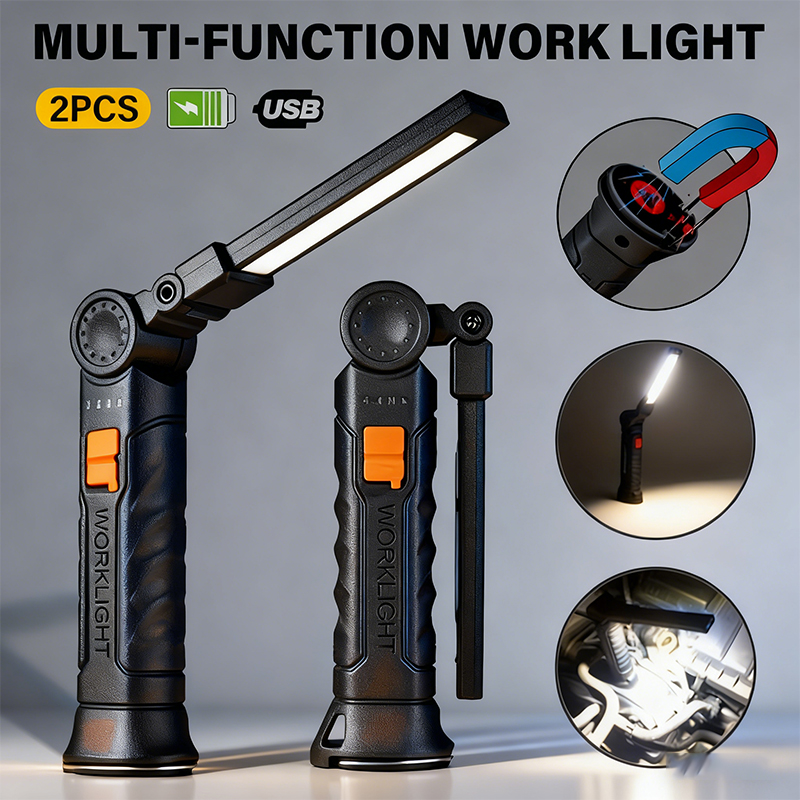 Outdoor Camping Glamping - Lanterna led cob portátil usb recarregável