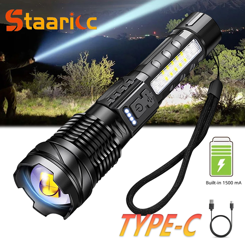 Outdoor Camping Glamping - Lanterna LED XHP50 Poderosa, à Prova
