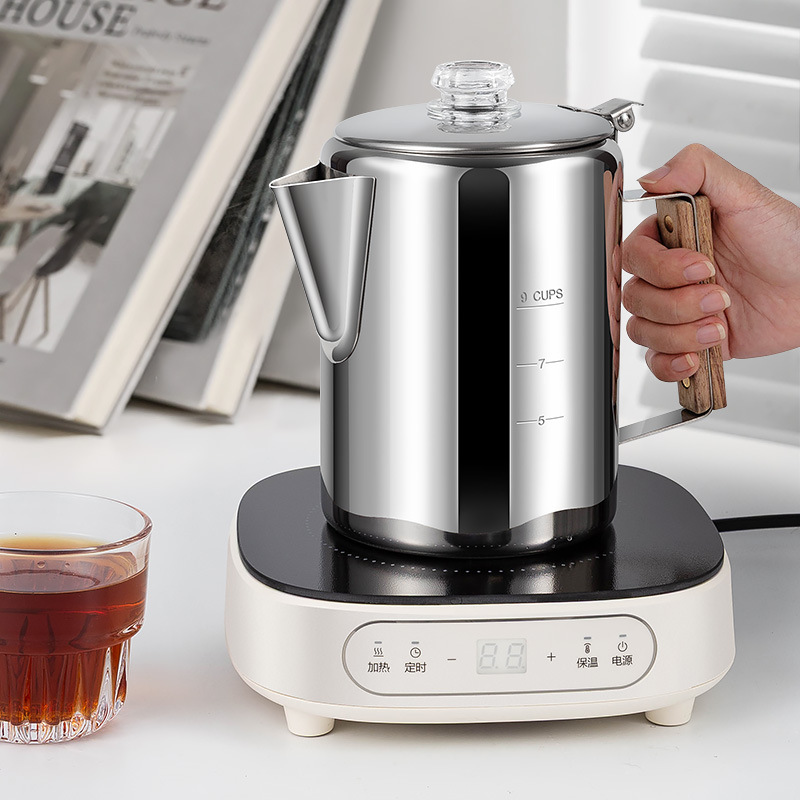 Camp Percolator Coffee - Cafeteira de Camping em Aço Inoxidável,