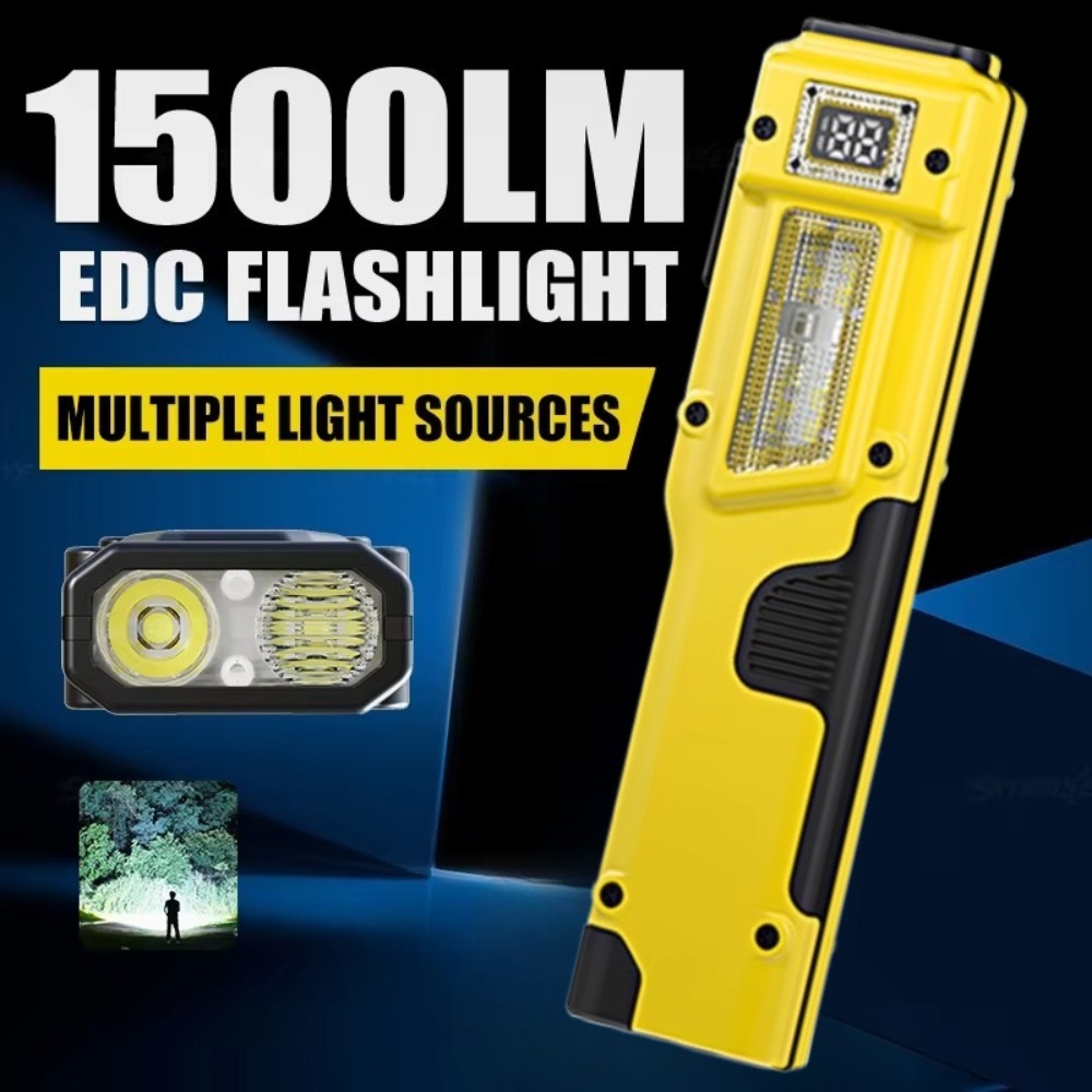 Outdoor Camping Glamping - Lanterna LED Recarregável Ultrafina EDC com