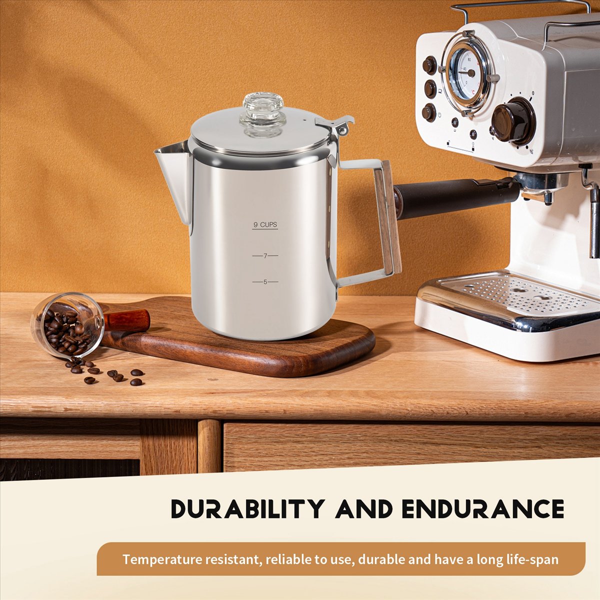 Camp Percolator Coffee - Cafeteira HITL para Fogão, Percolador de