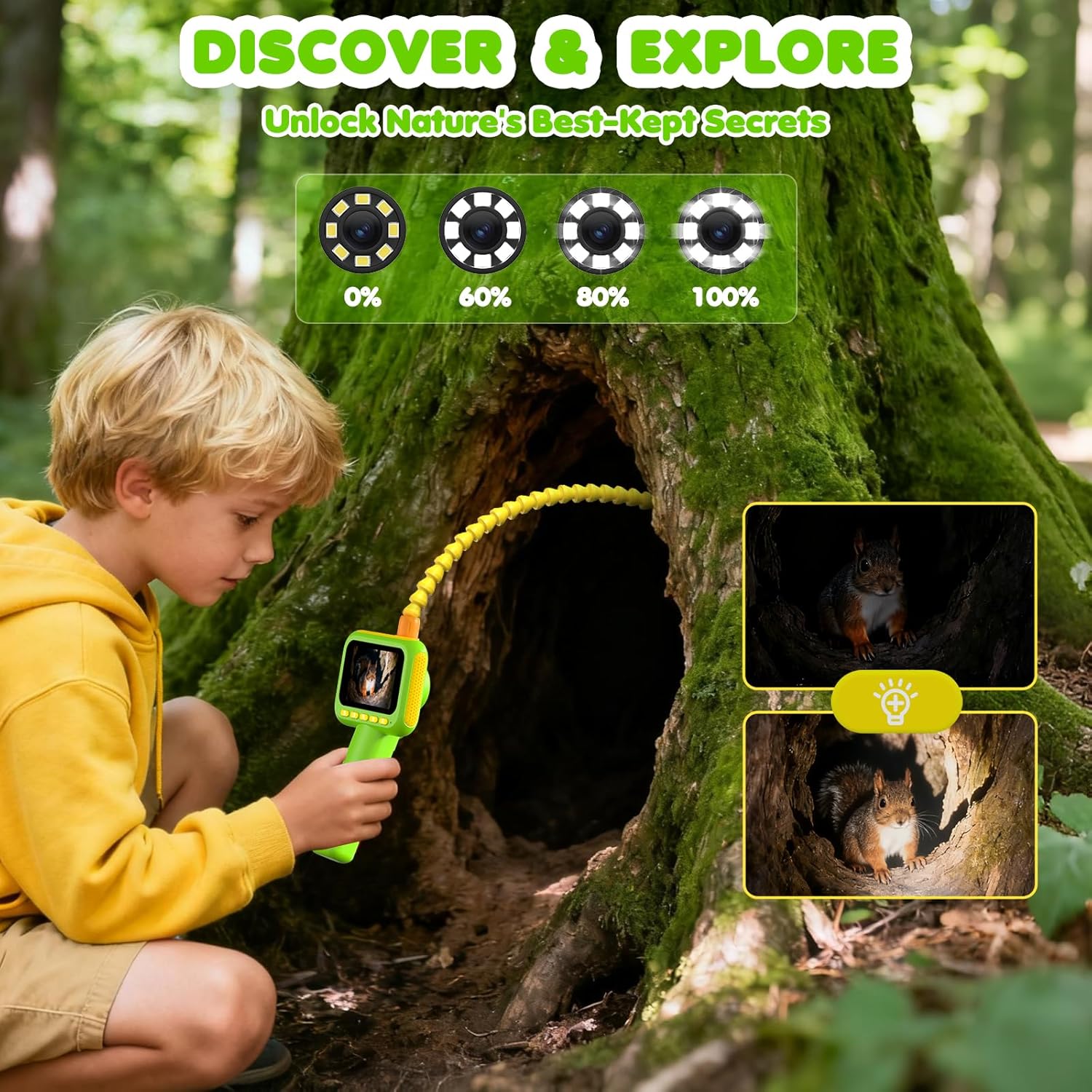 Outdoor Y Camping - Endoscópio para Crianças, Câmera Boroscópica com