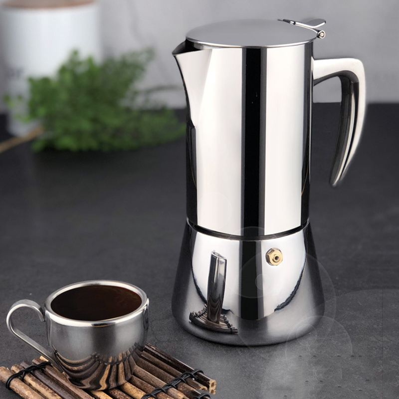 Camp Percolator Coffee - 200ml/300ml portátil cafeteira 304 aço inoxidável