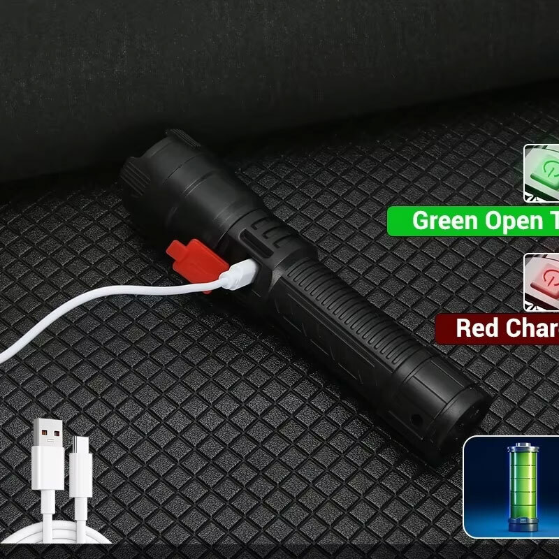 Lanterna Tática LED de Alta Po - Outdoor Camping Glamping avaliação e preço