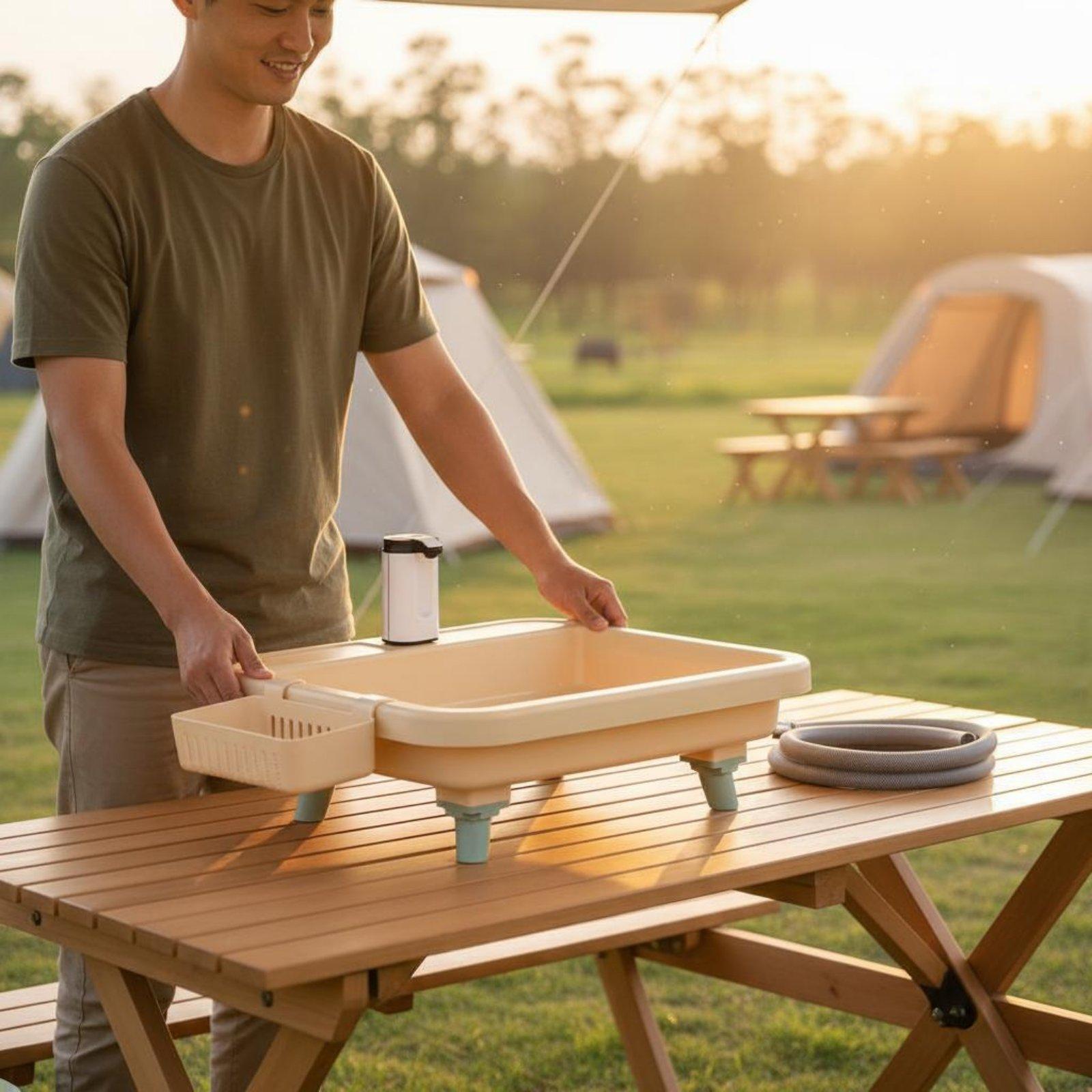Pia Portátil para Camping com  - Outdoor Camping avaliação e preço