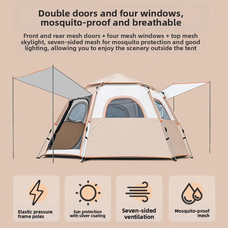 Barraca de Camping Portátil pa - Camping Zelt Outdoor avaliação e preço
