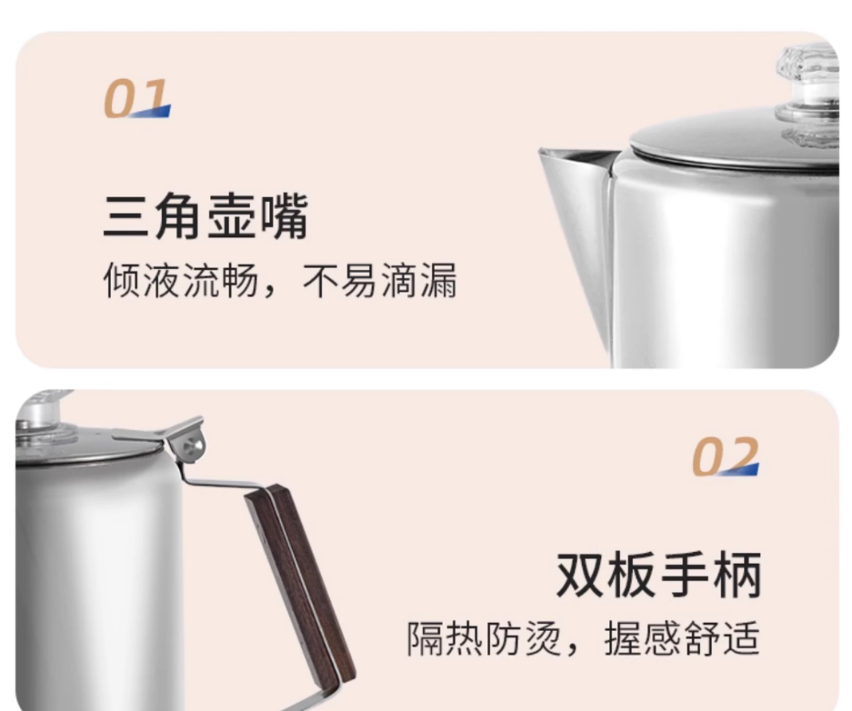 Cafeteira de Fogão para Campin - Camp Percolator Coffee avaliação e preço
