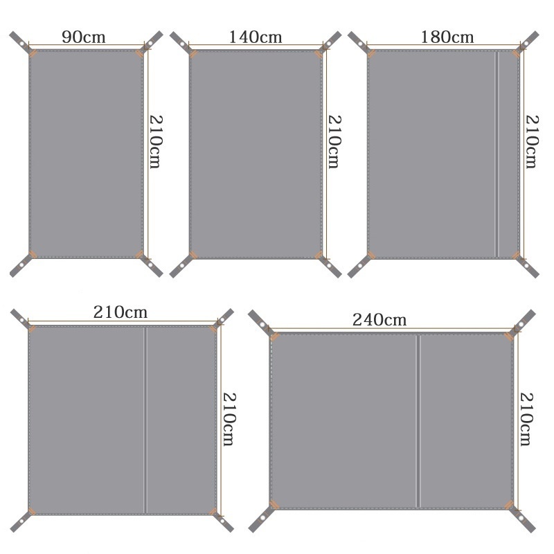 Multi tamanho tenda piso lona  - Ultralight Ground Sheet avaliação e preço