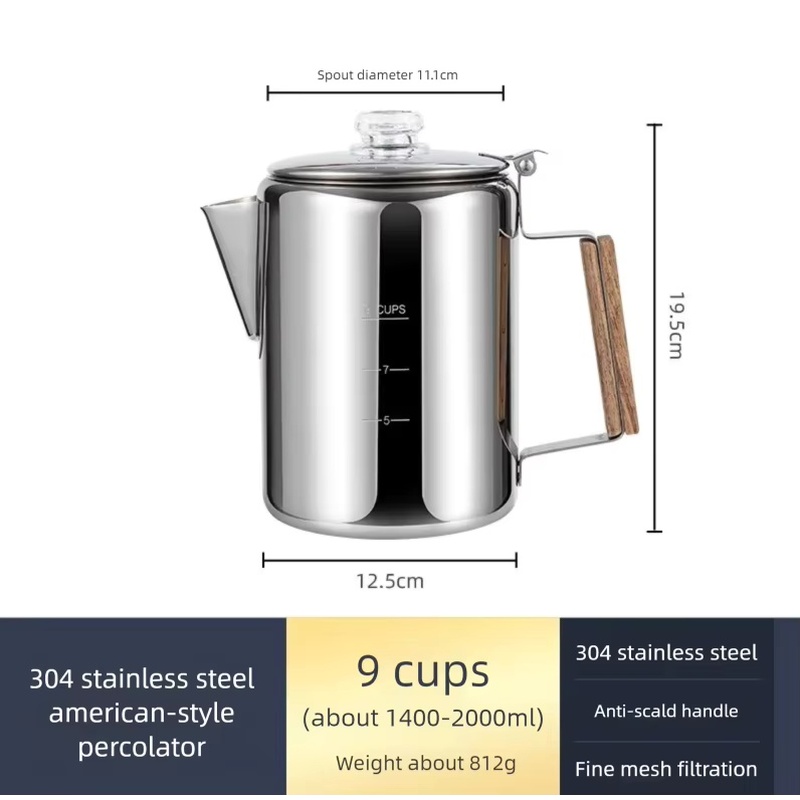 Cafeteira de Camping em Aço In - Camp Percolator Coffee avaliação e preço