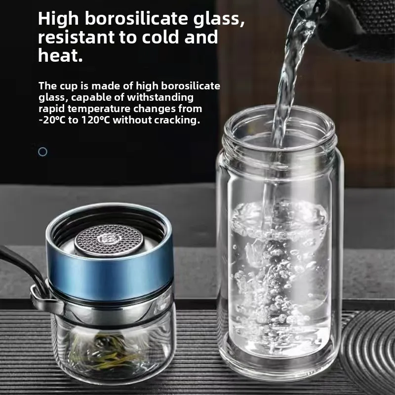 Copo de Vidro de Dupla Camada  - Portable Water Filter avaliação e preço