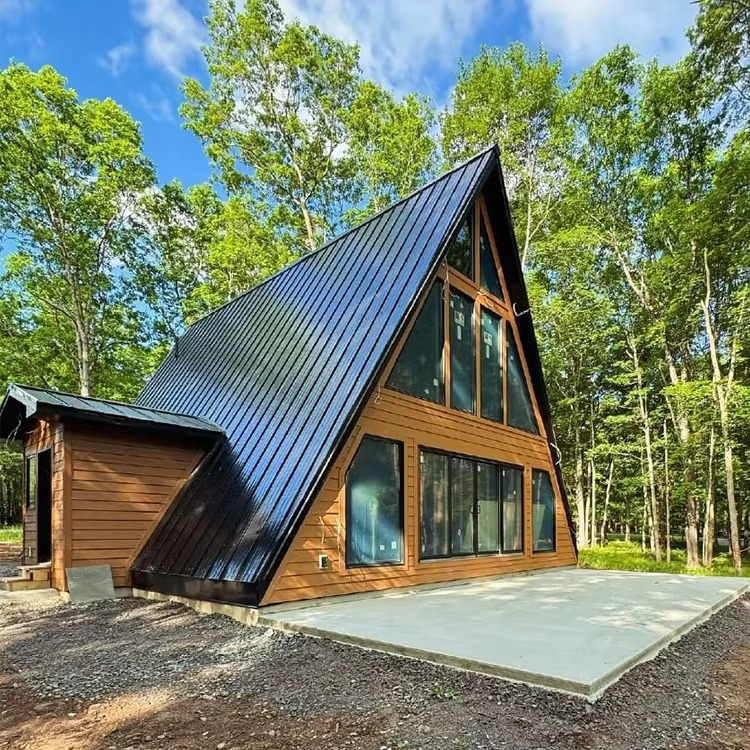 Casa de madeira triangular per - Outdoor Camping And Glamping avaliação e preço