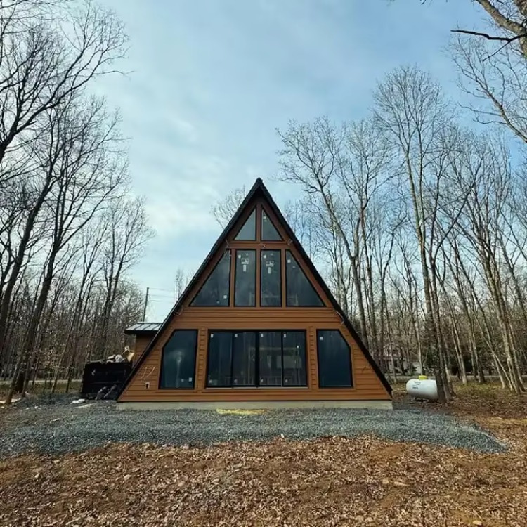 Casa de madeira triangular per - Outdoor Camping And Glamping avaliação e preço