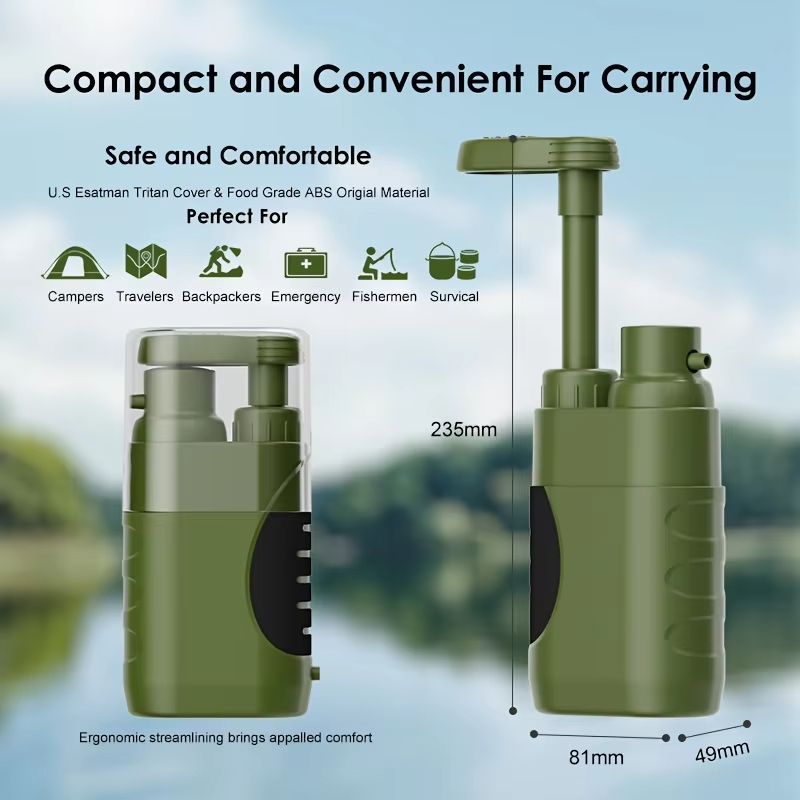 Filtro de Água Portátil para B - Portable Water Filter avaliação e preço