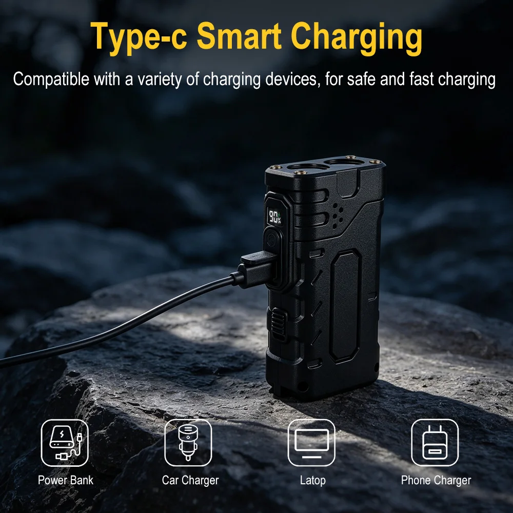 Lanterna LED EDC com Manivela  - Outdoor Camping Glamping avaliação e preço