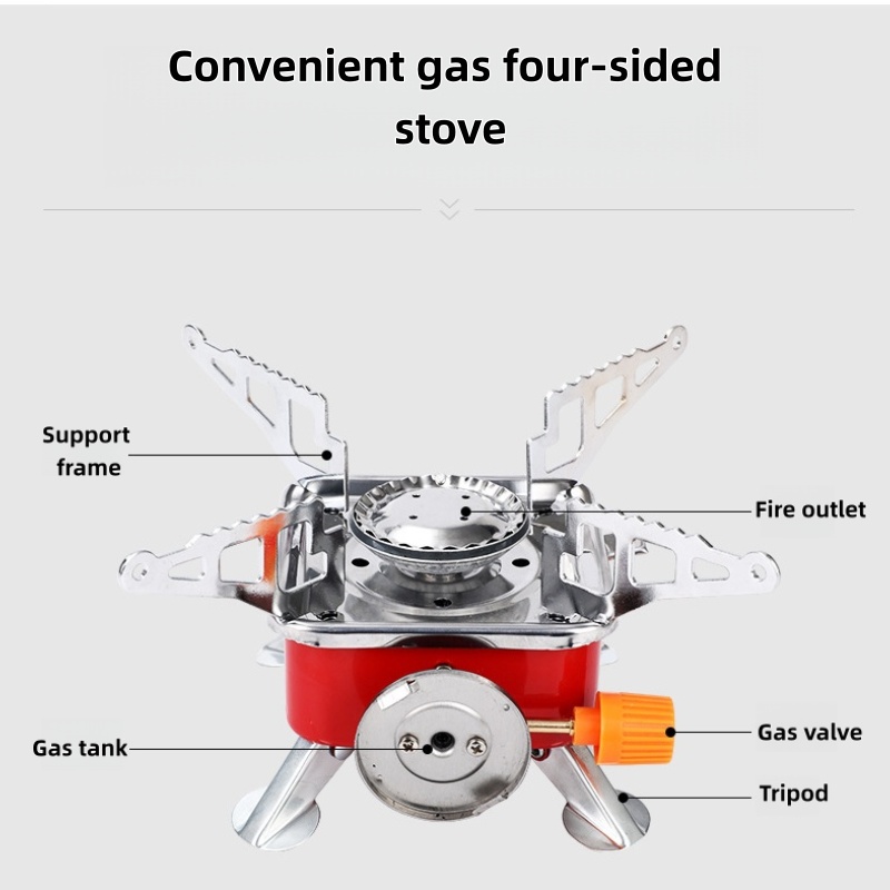 Fogão Mini Quadrado Portátil p - Outdoor Gas Camping Oven avaliação e preço